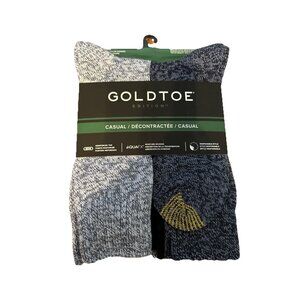 Gold Toe Edition Men's 6-Pair Casual Crew Socks  Assorted Size 6-12.5